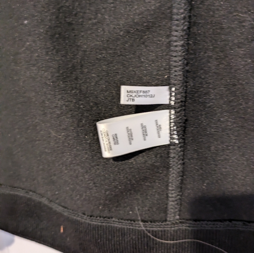 Tailored Fleece Calvin Klein Zip Up Ribbed S Jacket - Picture 7 of 11